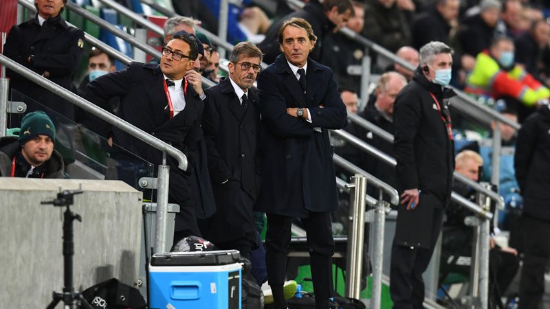Mancini demonstra otimismo com Itália na repescagem: “Talvez até ganhemos a final da Copa do Mundo” - GettyImages