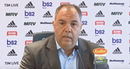 Marcos Braz, vice de futebol do Flamengo comentando sobre Renato Gaúcho - Transmissão Youtube/Fla TV