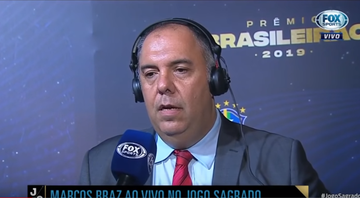 Marcos Braz é vice-presidente de futebol do Flamengo - Transmissão Fox Sports