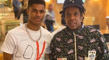 Rashford e Jay-Z assistiram o Super Bowl juntos - Instagram @marcusrashford