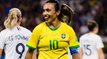 Marta em campo pela Seleção Brasileira Feminina - GettyImages
