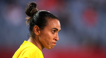 Marta, jogadora do Brasil, após a partida das Olimpíadas - GettyImages
