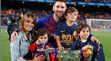 Tiago, Ciro e Mateo, filhos de Messi - Reprodução/ Instagram