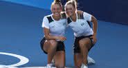 Luisa Stefani e Laura Pigossi levaram o Brasil ao bronze nas Olimpíadas de Tóquio - GettyImages