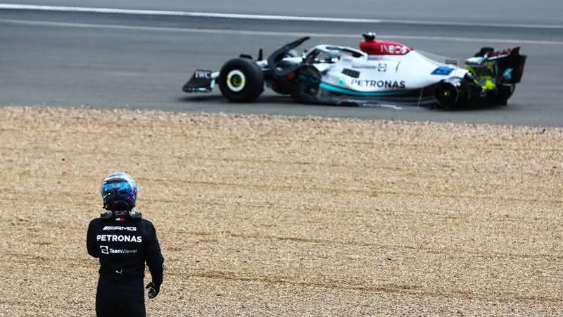 Russell, piloto da Mercedes, desabafou sobre acidente grave em Silverstone - GettyImages