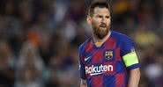Messi em ação com camisa do Barcelona - GettyImages