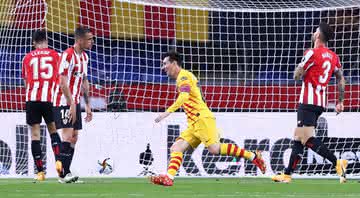Messi marcou dos gols e ajudou o Barcelona a vencer a Copa do Rei - GettyImages
