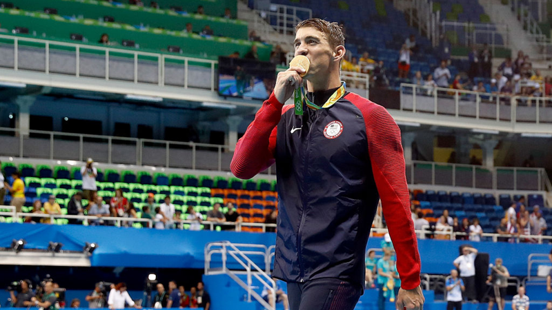 Michael Phelps, nadador americano maior recordista de medalhas olímpicas, com 28 - GettyImages