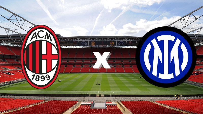 Milan e Inter de Milão fazem uma final disputada pelo Campeonato Italiano - GettyImages/Reprodução