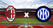 Milan e Inter de Milão fazem uma final disputada pelo Campeonato Italiano - GettyImages/Reprodução