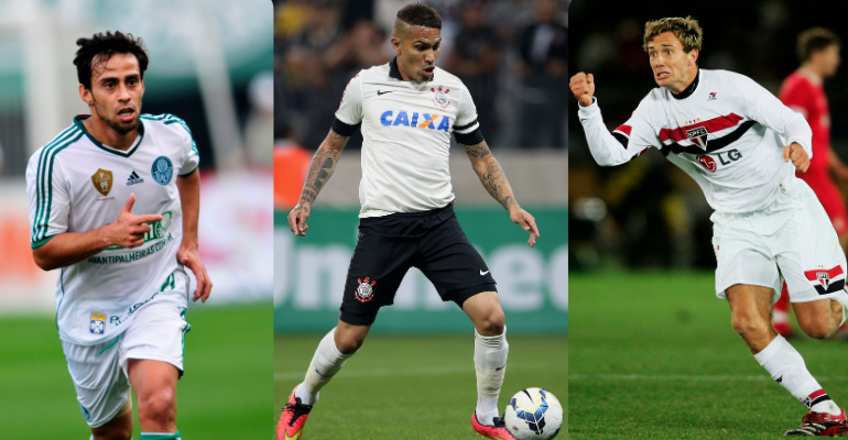 Valdivia, Guerrero e Lugano foram três jogadores estrangeiros que se destacaram no futebol paulista - Getty Images