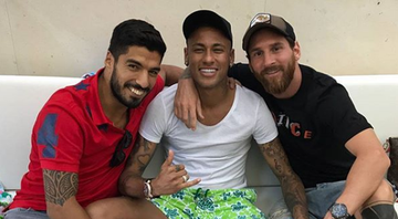 Suárez (esq.), Neymar e Messi (dir.) - Reprodução Instagram