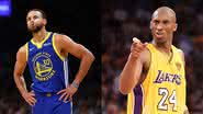 Stephen Curry e Kobe Bryant na NBA - Getty Images