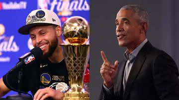 Stephen Curry na NBA e Barack Obama (E/D) - Getty Images