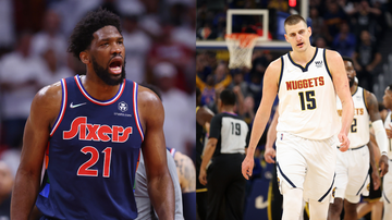 Embiid e Jokic na NBA - Getty Images