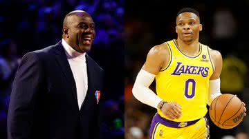 Magic Johnson e Russell Westbrook (E/D) - Getty Images
