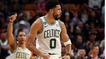 Jayson Tatum, do Boston Celtics, na NBA - Getty Images