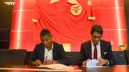 Benfica anuncia contratação de David Neres, ex-Shakhtar Donetsk - Transmissão/ Benfica TV