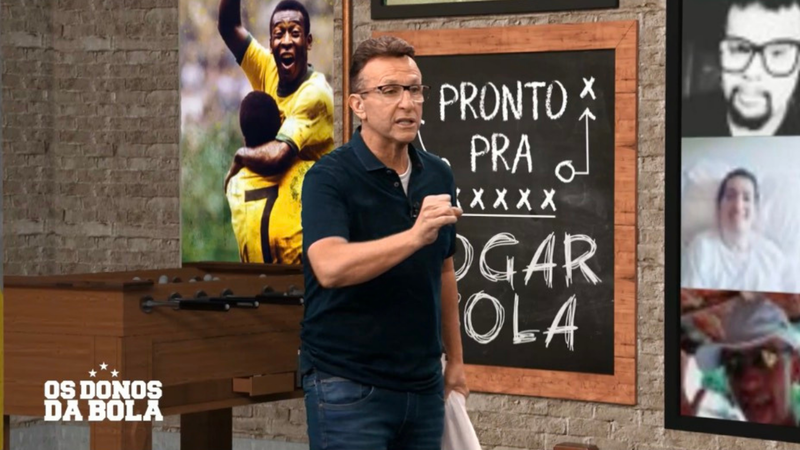Neto se irrita e pede saída de Roger Guedes do Corinthians - Transmissão/Youtube/Os Donos da Bola