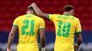 Neymar e Gabigol juntos na Seleção Brasileira - GettyImages