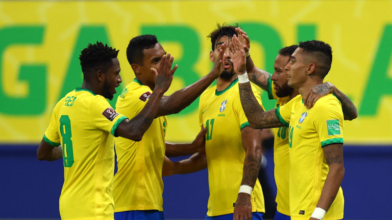 Neymar e Raphinha brilham, Brasil joga bem e goleia Uruguai, que se complica nas Eliminatórias - GettyImages