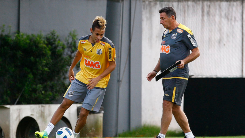 Neymar e Tata se divertindo na época de Santos - Ricardo Saibun / Divulgação Santos FC / Flickr