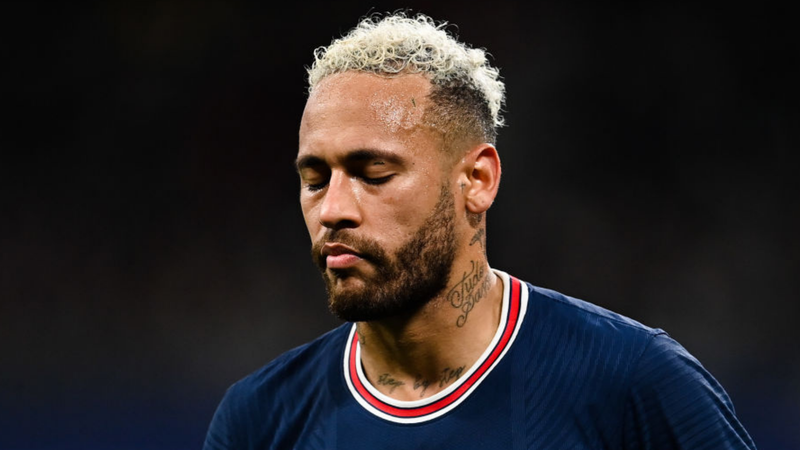 Neymar esteve apagado na derrota do PSG contra o Mônaco no Campeonato Francês - GettyImages