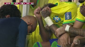 Neymar é substituído em Brasil x Sérvia e preocupa - GettyImages