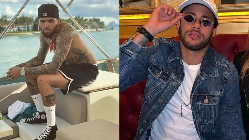 Chris Brown e Neymar Jr. - Reprodução/Instagram