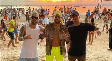 Neymar, Medina e Lucas Lima estão na Bahia para as festividades de final de ano - Instagram
