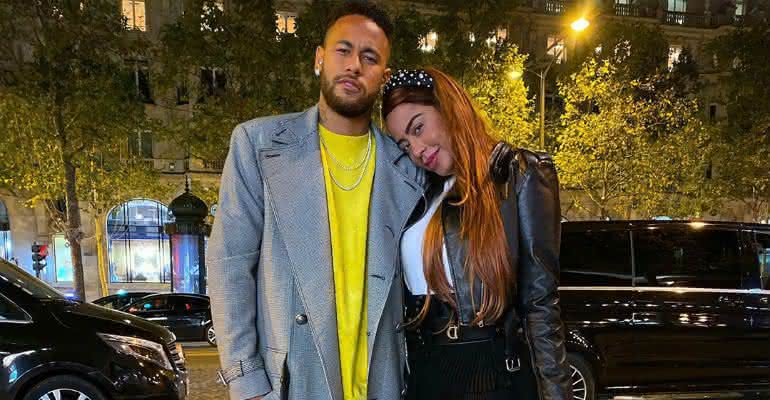 Neymar e Rafaella Santos juntos para a foto - Reprodução/Instagram