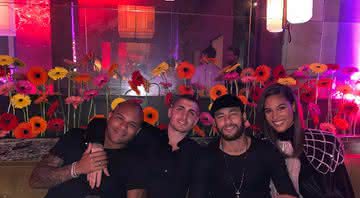 Neymar e amigos comemoram aniversário de parça do PSG - Instagram