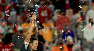 Tom Brady, campeão do Super Bowl 2022 com o Tampa Bay Buccaneers - GettyImages