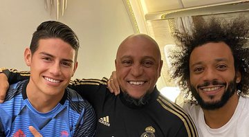 James Rodriguez, Marcelo e Roberto Carlos - Instagram