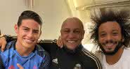 James Rodriguez, Marcelo e Roberto Carlos - Instagram