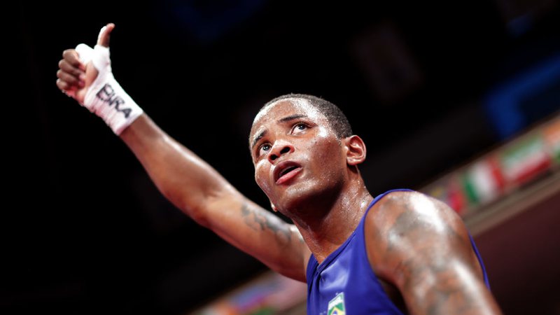 Nas quartas do Boxe, Wanderson de Oliveira representou o Brasil nas Olimpíadas - GettyImages