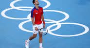 Djokovic se deu mal contra o rival espanhol e saiu das Olimpíadas sem medalhas - GettyImages