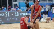 Noruega enfrentou a Rússia na final do Vôlei de Praia nas Olimpíadas - GettyImages