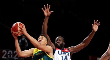 No Basquete masculino, Estados Unidos e Austrália duelaram nas Olimpíadas - GettyImages
