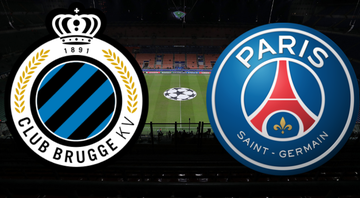 Emblemas de Brugge e PSG - Getty Images / Divulgação