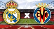 Emblemas de Real Madrid e Villareal - Getty Images / Divulgação
