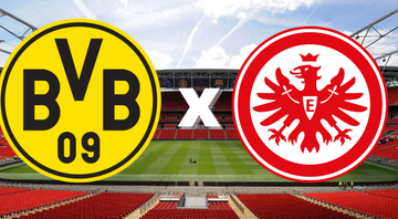 Emblemas de Borussia Dortmund e Frankfurt - Getty Images / Divulgação