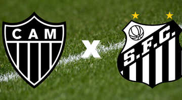 Emblemas de Atlético-MG e Santos - Getty Images / Divulgação