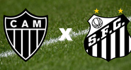 Emblemas de Atlético-MG e Santos - Getty Images / Divulgação