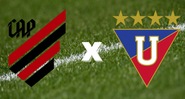 Emblemas de Athletico-PR e LDU - Getty Images / Divulgação