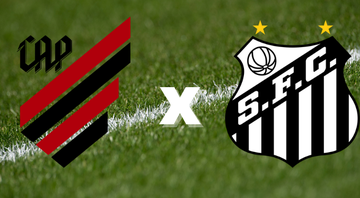 Emblemas de Athletico-PR e Santos - Getty Images / Divulgação