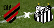 Emblemas de Athletico-PR e Santos - Getty Images / Divulgação