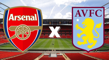 Emblemas de Arsenal e Aston Villa - Getty Images / Divulgação