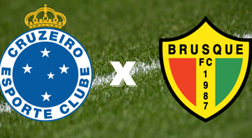 Emblemas de Cruzeiro e Brusque - Getty Images / Divulgação