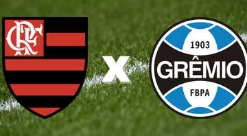 Emblemas de Flamengo e Grêmio - Getty Images / Divulgação